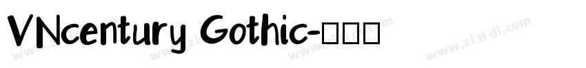 VNcentury Gothic字体转换